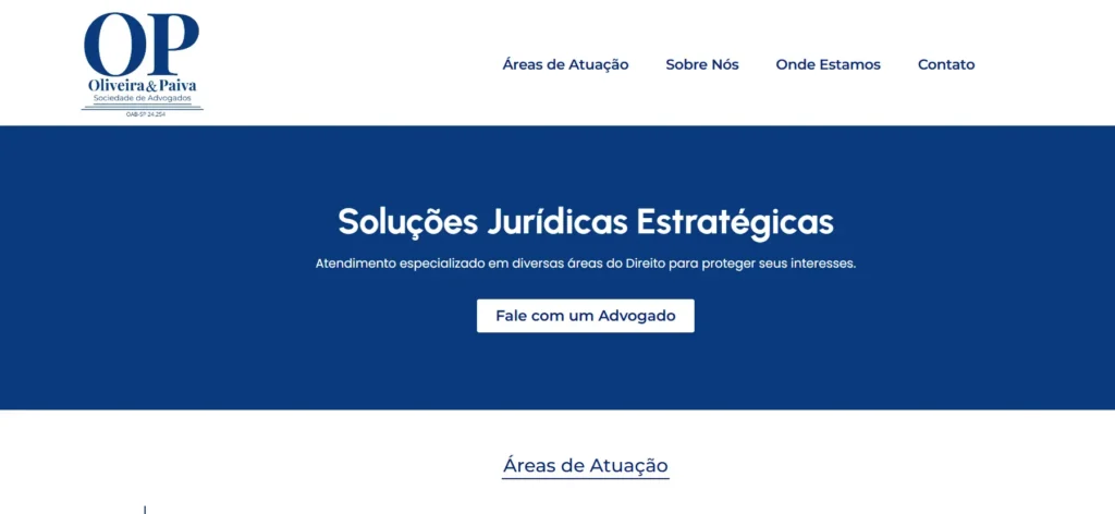 Capa OliveiraePaiva Portfolio